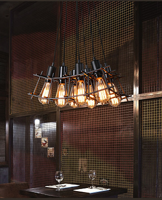 Подвесной Loft Seven light 1 плафон  фото 5