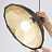Металлический светильник с геометрическим узором HOOD 50 см  Черный + Белый фото 7