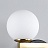 Оригинальный настенный светильник-бра со стеклянным шаром фото 9