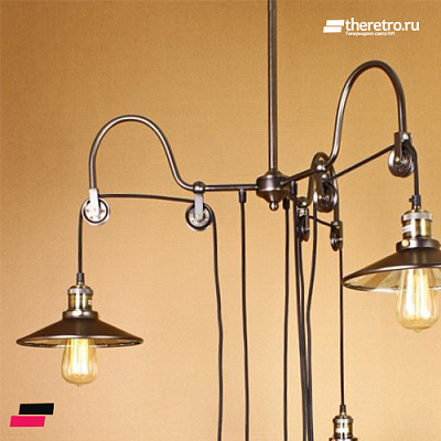 Loft Industry Punk Mirrors Chandelier Черный фото 6