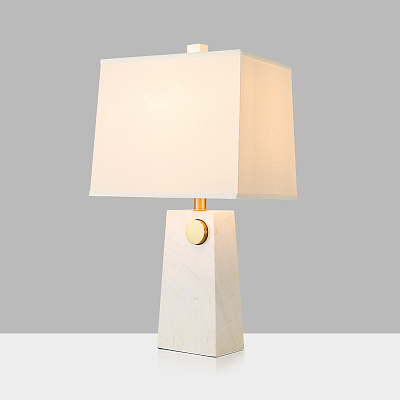 Настольная лампа Table lamp marble White фото 5
