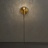 Бра Gold Round Backing Exposed Bulb Sconce Золотой фото 2