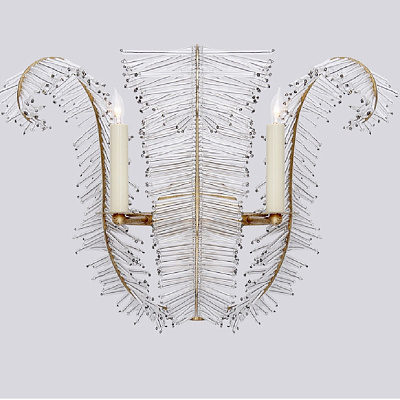 Бра Calais Wide Wall Sconce with Crystal Accents Visual Comfort фото 7
