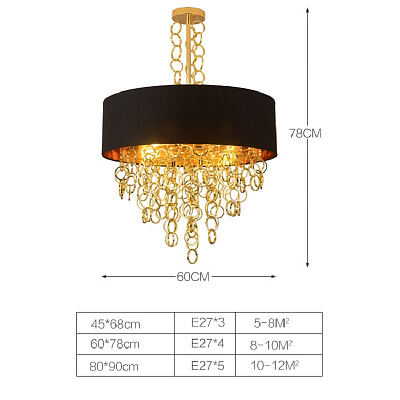 Ritz Small Rings Chandelier 80 см   фото 6