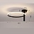 Потолочный светильник в виде кольца на цилиндрическим основании с дополнительным источником света MOFFIT 25 см  черный фото 2