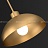 Серия подвесных светильников с купольными металлическими абажурами латунного оттенка JANIN фото 9