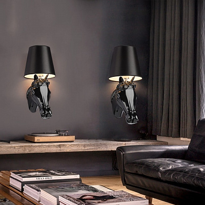 Бра Moooi Horse Красный50 см  Глянцевый фото 8