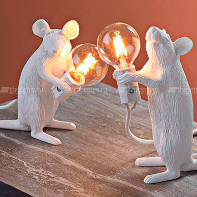 Настольная Лампа Мышь Mouse Lamp A Черный  фото 1