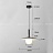 Серия подвесных светильников с матовым шарообразным плафоном и выгнутым дисковидным абажуром BOTEIN C фото 4