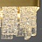 Серия кольцевых люстр с плафоном из рельефных стеклянных пластин прямоугольной формы MIRAMIS модель А фото 8