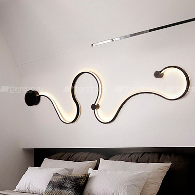 Настенное бра Modern Simple White Black Line фото 7