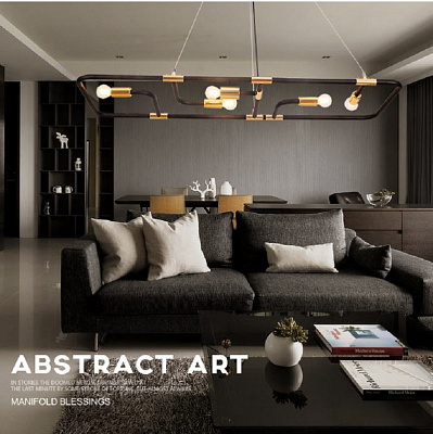 Минималистская дизайнерская люстра FLAT фото 8