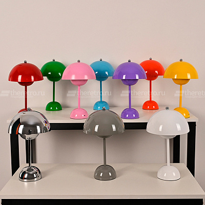 Настольная лампа Verpan Flowerpot Verner Panton B фото 19