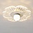 Светодиодный потолочный светильник со стеклянным абажуром в форме цветка и шарообразным плафоном LUSIE BALL белая окантовка фото 5