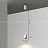 Серия подвесных светильников с металлическими плафонами цилиндрической формы разной высоты VAN B белый фото 4