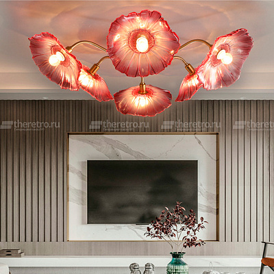 Потолочная люстра в виде цветков Orion Lu A фото 11
