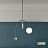 Дизайнерский подвесной светильник со стеклянным плафоном-шаром фото 7