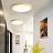 Деревянный светодиодный светильник на потолок DISC WOOD фото 8