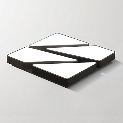 Накладной светодиодный светильник Tile Черный A фото 11
