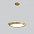 Серия светодиодных светильников в стиле минимализм c плафоном в виде усеченного диска на струнном подвесе SOLVE 50 см   золотой фото 9