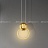 Дизайнерский подвесной светильник в виде светодиодного кольца с декоративным металлическим шаром SIGHT фото 5