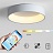 Плоская светодиодная лампа на потолок TRAY 80 см  Серый фото 7