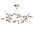 Дизайнерская люстра молекулярной формы в стиле постмодерн CHEMISTRY Белый фото 2