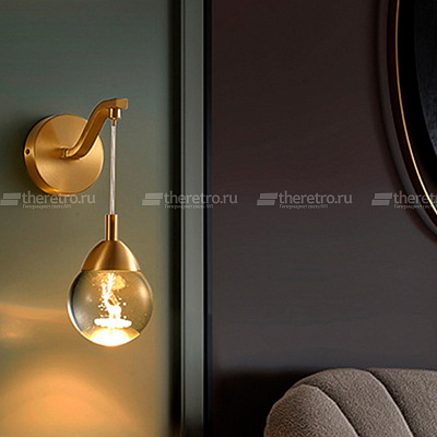 Настенный светильник Modern Crystal Ball Wall Lamp A фото 14
