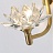 Дизайнерское бра в виде цветка из стеклянных кристаллов LOTOS WALL DROP фото 3