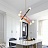 Дизайнерский светильник с шарообразными плафонами на подвижных рейках разного цвета PAXTON фото 6