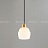 Серия подвесных светильников с разнотипными фигурными плафонами округлой формы из белого мрамора MIEL фото 3