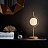 Настольная лампа со стеклянным плафоном на волнообразном каркасе WELLIG TAB фото 10