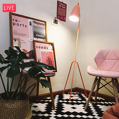 Торшер в скандинавском стиле GRIG Серый фото 8