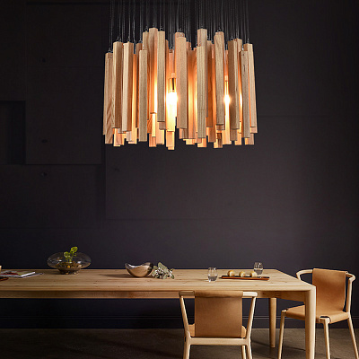 Люстра Woods Pendant By Arturo Alvarez Темное деревоA фото 5