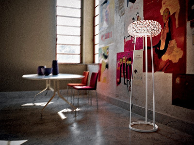 Торшер Foscarini Caboche 65 см  Белый фото 7