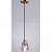 Дизайнерский подвесной светильник с многогранным стеклянным плафоном каплевидной формы VIA A фото 4