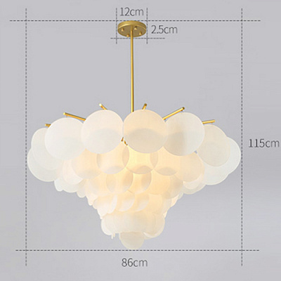 Люстра Nimbus CTO Lighting Pendant Lamp 65 см  Рельефное стекло фото 3