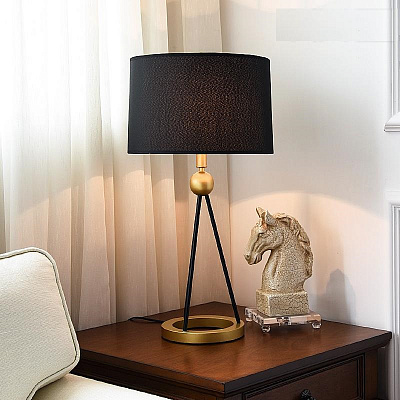Светильник настольный Anthropologie Triangulate Table Lamp Ensemble Черный фото 4
