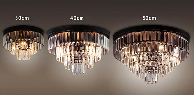 1920s Top Odeon Glass Fringe Chandelier фото 3