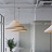 Дизайнерский подвесной светильник с белым матовым абажуром пирамидальной формы BAROLINE фото 7