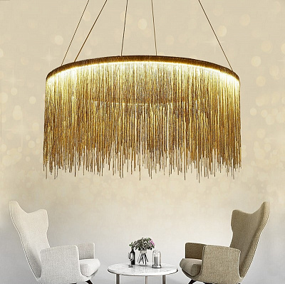 Metall Rain Chandelier 40 см  Серебро (Хром) фото 9