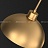 Серия подвесных светильников с купольными металлическими абажурами латунного оттенка JANIN фото 6