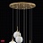 Светильник подвесной E27 6 плафонов 25 см  Золотой фото 6