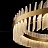 Светодиодная люстра с плафоном из стеклянных подвесок со структурой воздушных пузырьков TIANA 80 см  фото 6