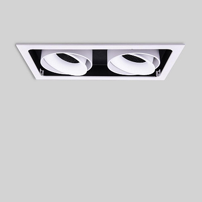 Встраиваемый светодиодный светильник Eye two SQR 3000K фото 3