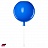 Детский светильник воздушный шар 35 см  Синий фото 2