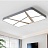 Прямоугольный потолочный светильник из диагональных сегментов с деревянным декором FUST фото 7